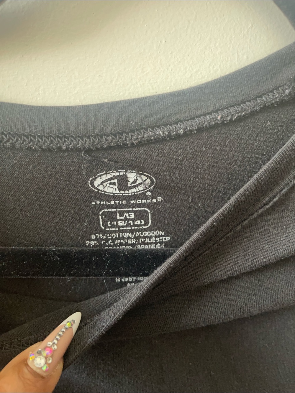 Athletic Works Black Short Sleeve Crew Tee
